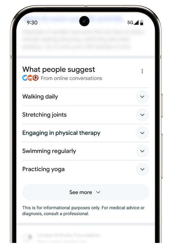 O Google expande visão geral da IA ​​para milhares de consultas de saúde